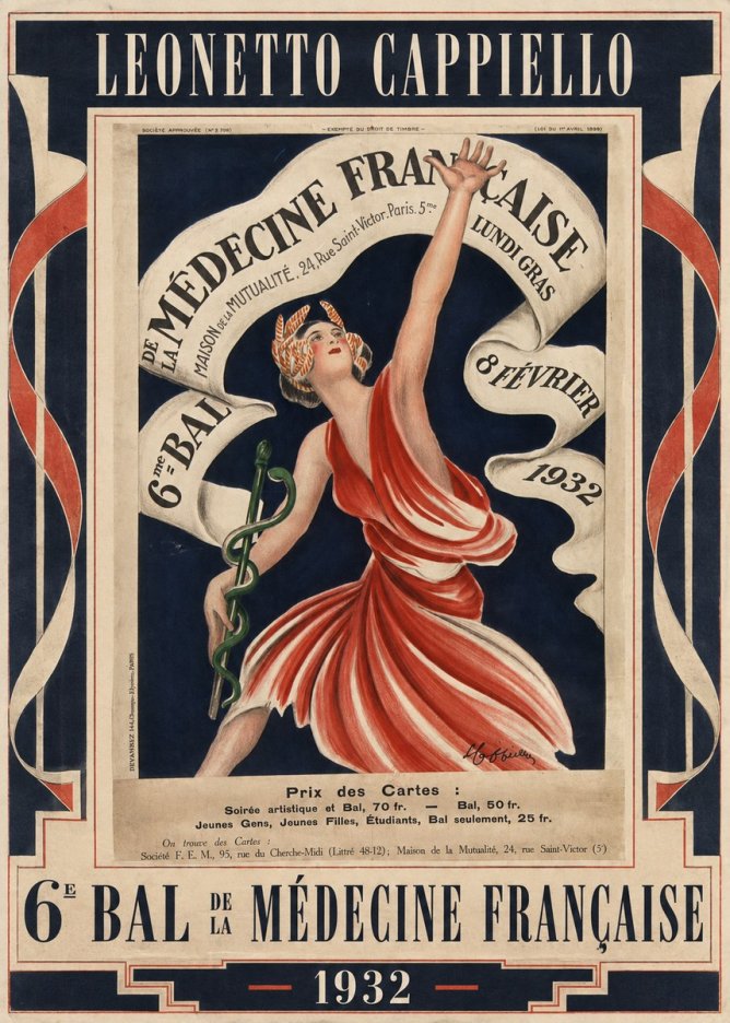 Leonetto Cappiello 6E Bal De La Médecine Française - 1932 No1 - Juliste
