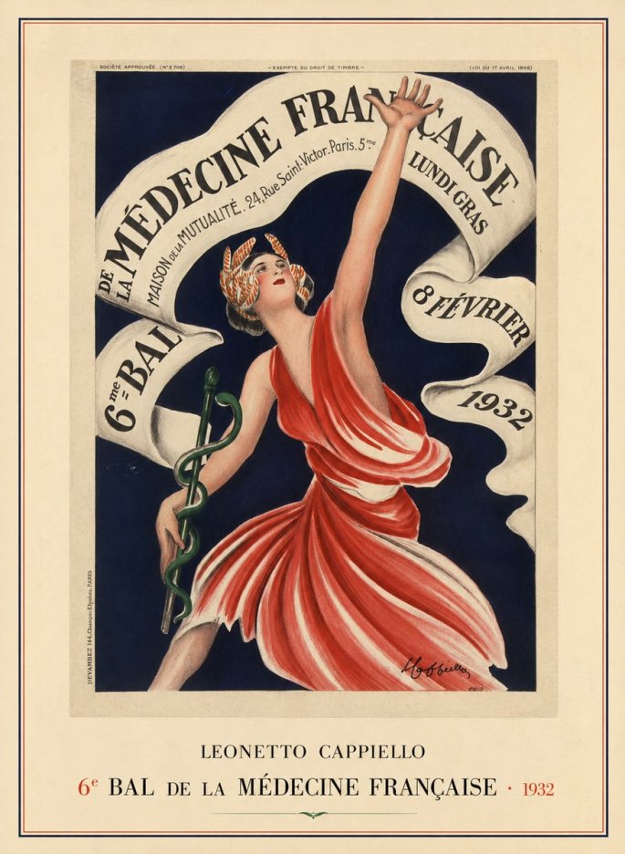 Leonetto Cappiello 6E Bal De La Médecine Française - 1932 No3 - Juliste