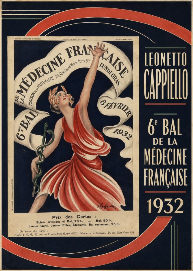 Leonetto Cappiello 6E Bal De La Médecine Française - 1932 No4 - Juliste
