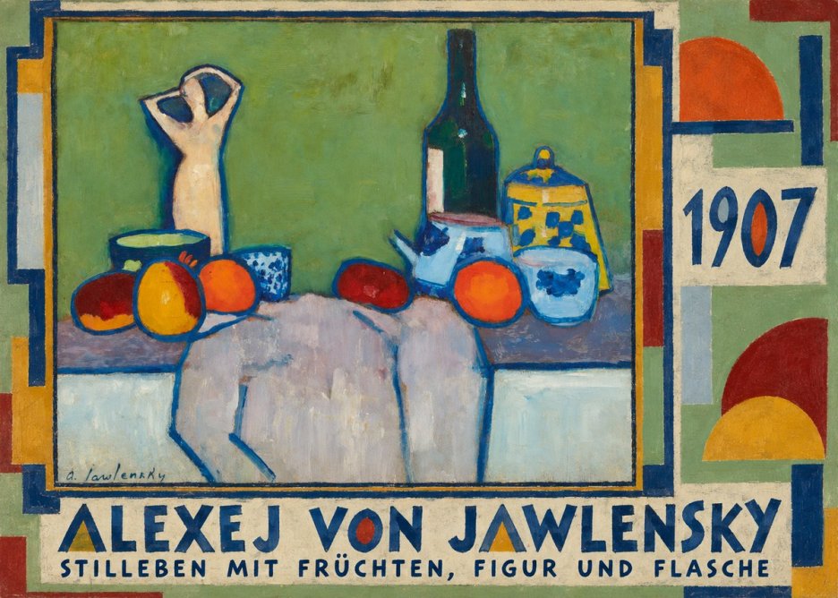 Alexej von Jawlensky Stilleben Mit Früchten, Figur Und Flasche 1907 No4 - Juliste