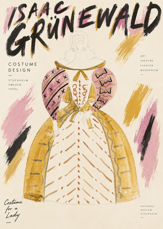 Isaac Grünewald Costume Design XII No3 - Juliste
