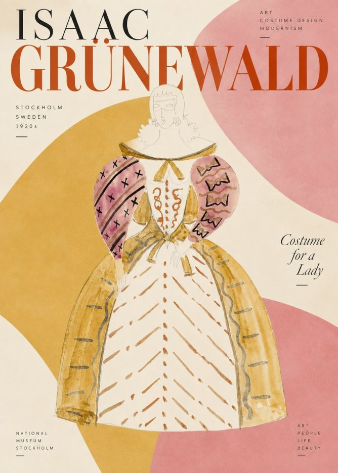 Isaac Grünewald Costume Design XII No4 - Juliste