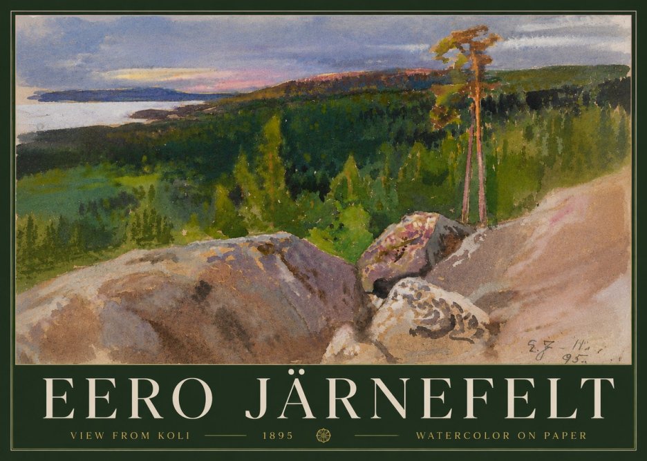 Eero Järnefelt View from Koli No3 - Juliste