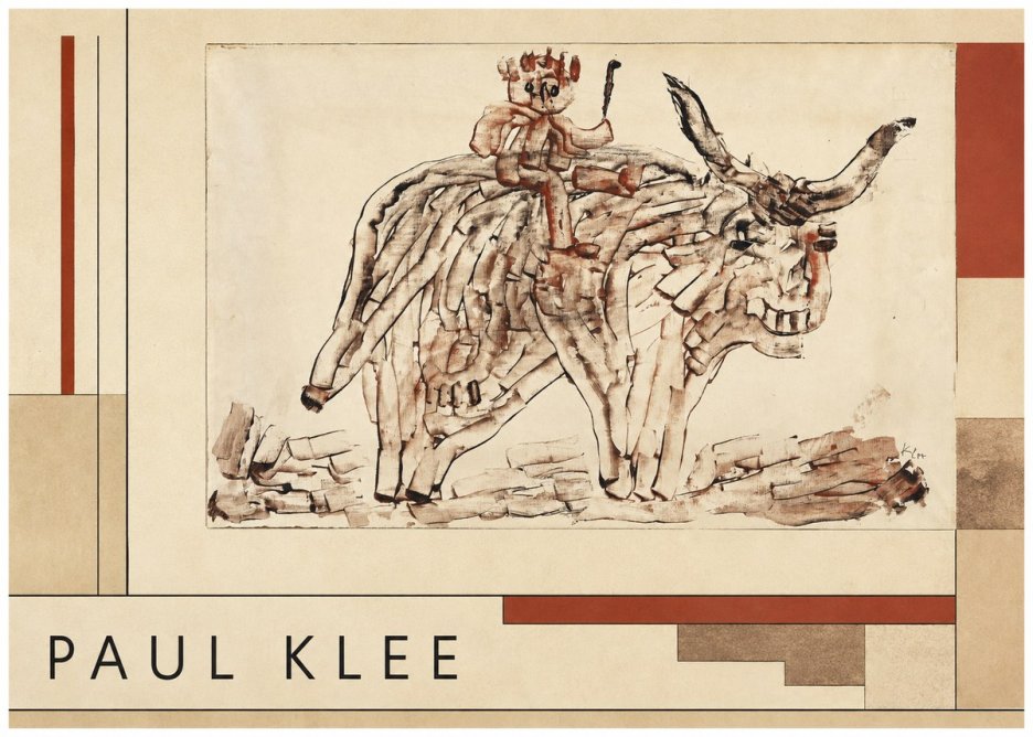 Paul Klee Bear Rider No4 - Juliste