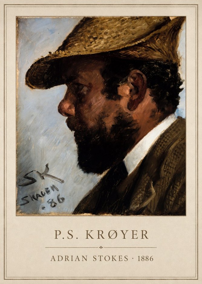 P.S. Krøyer Adrian Stokes No6 - Juliste