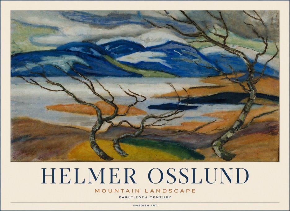 Helmer Osslund Mountain Landscape No1 - Juliste