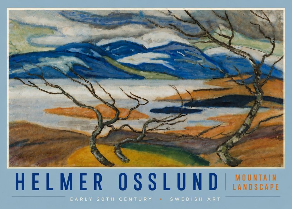 Helmer Osslund Mountain Landscape No4 - Juliste