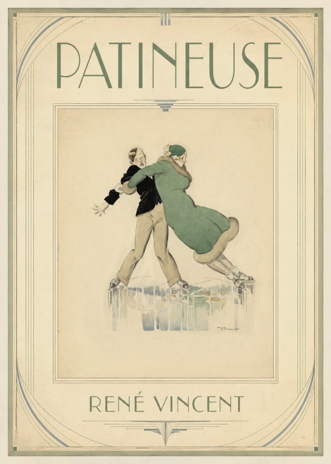 René Vincent Patineuse No1 - Juliste