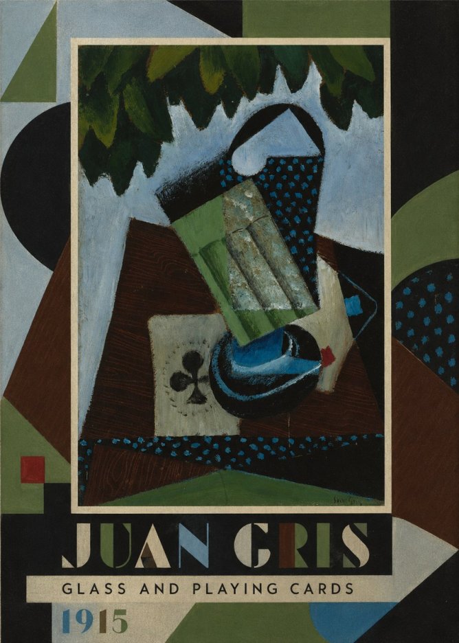 Juan Gris Glass and Playing Cards No1 - Juliste