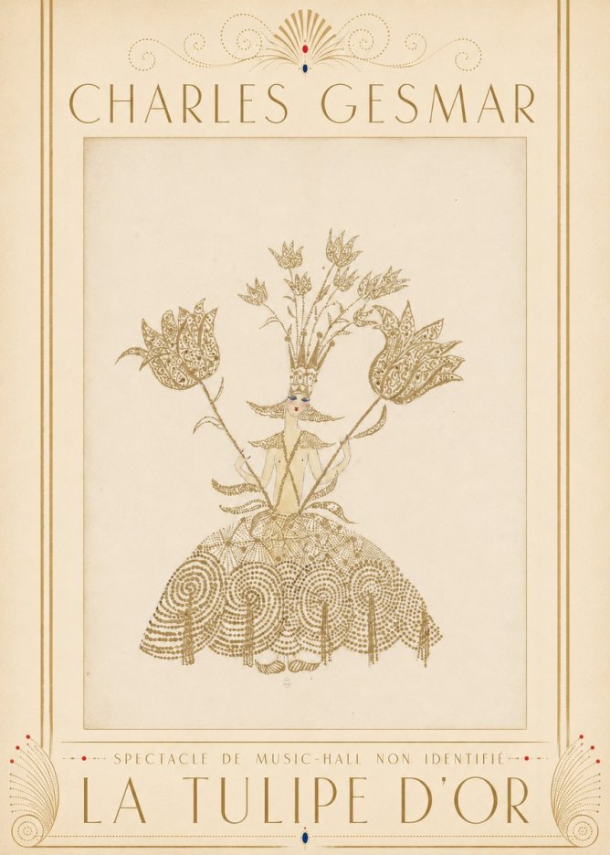 Charles Gesmar La Tulipe D'or No3 - Juliste