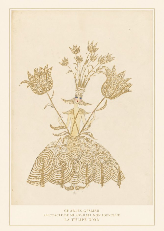 Charles Gesmar La Tulipe D'or No6 - Juliste