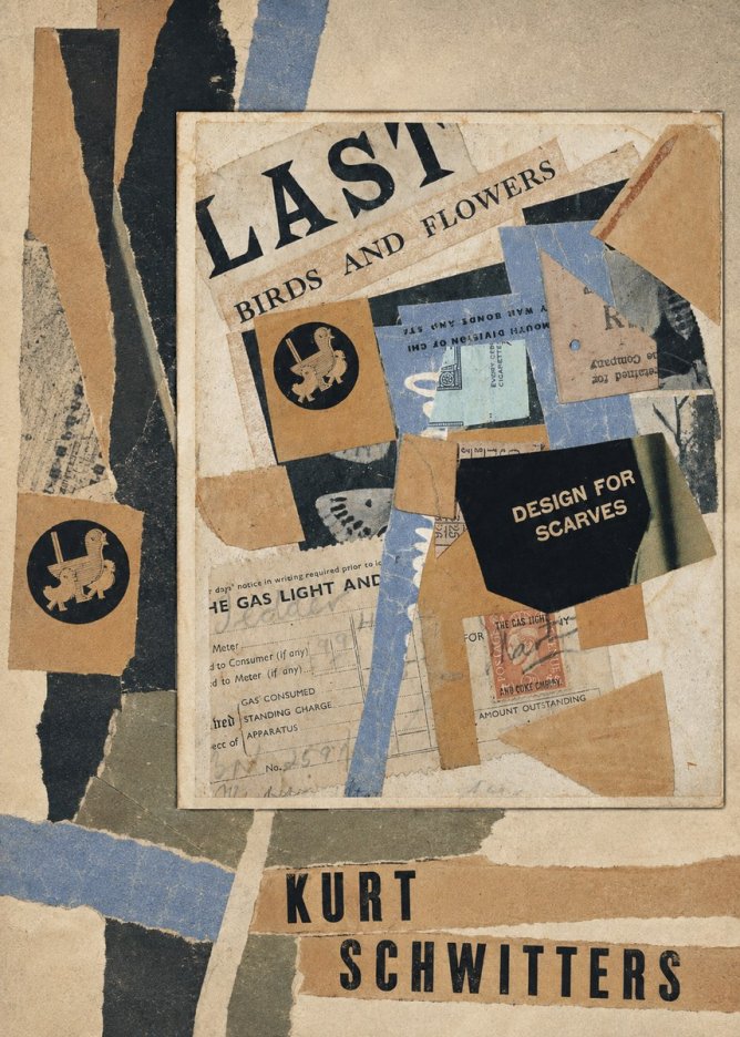 Kurt Schwitters Last Birds and Flowers No4 - Juliste