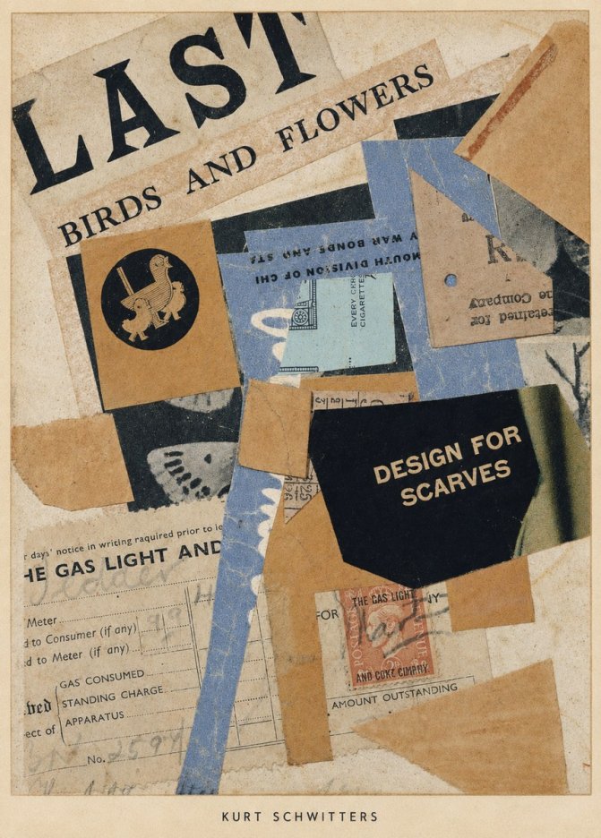 Kurt Schwitters Last Birds and Flowers No5 - Juliste