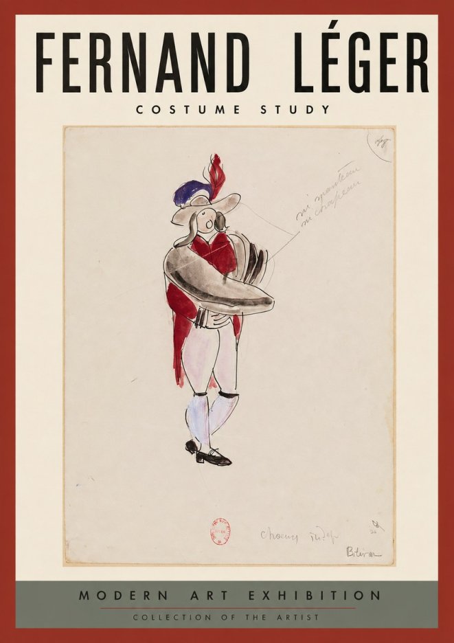 Fernand Léger Costume Study I No2 - Juliste