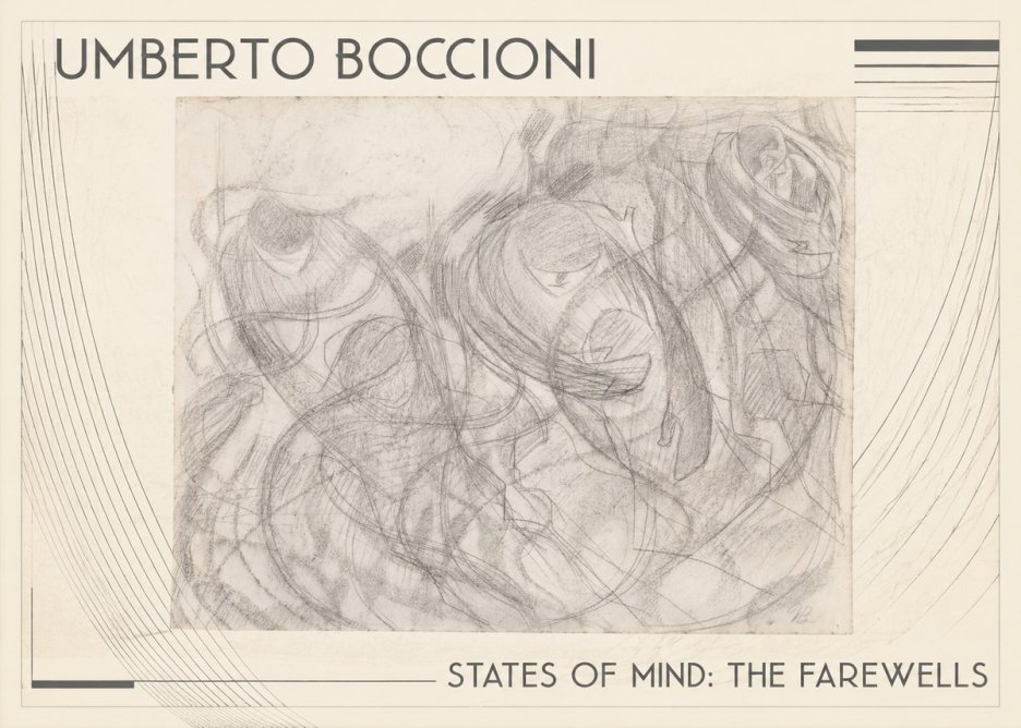 Umberto Boccioni States of Mind: the Farewells No1 - Juliste