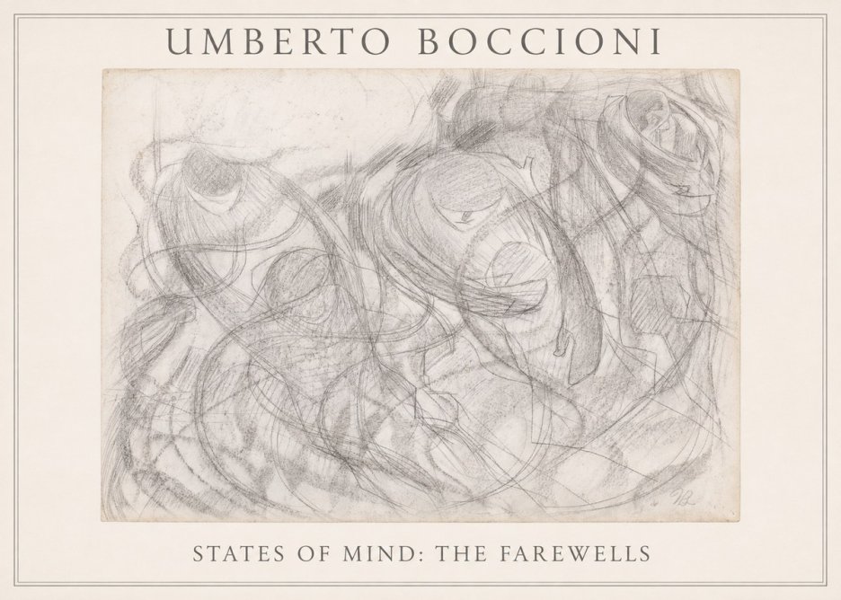 Umberto Boccioni States of Mind: the Farewells No3 - Juliste