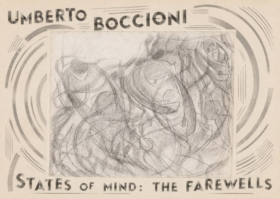 Umberto Boccioni States of Mind: the Farewells No4 - Juliste