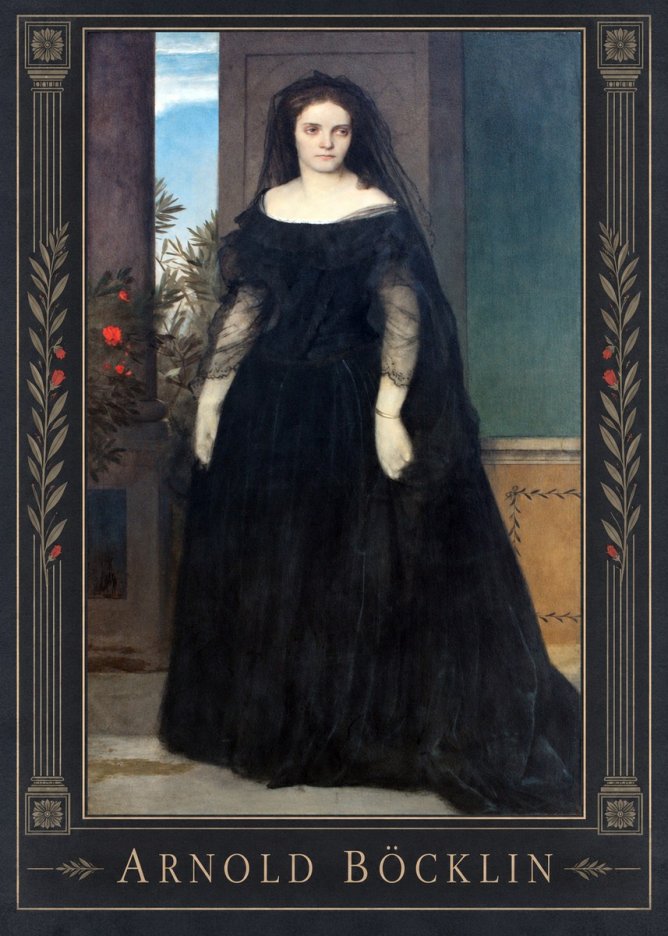 Arnold Böcklin Portrait of Mrs. Böcklin No1 - Juliste