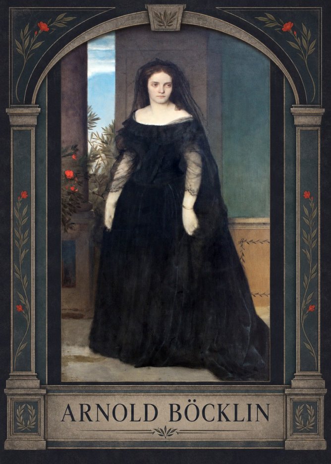 Arnold Böcklin Portrait of Mrs. Böcklin No3 - Juliste