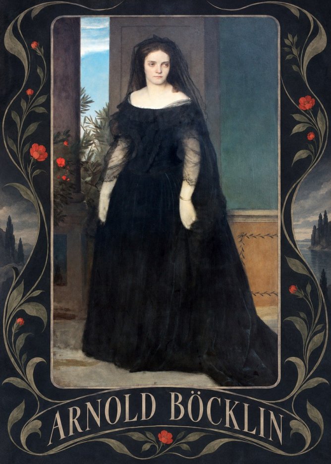 Arnold Böcklin Portrait of Mrs. Böcklin No5 - Juliste