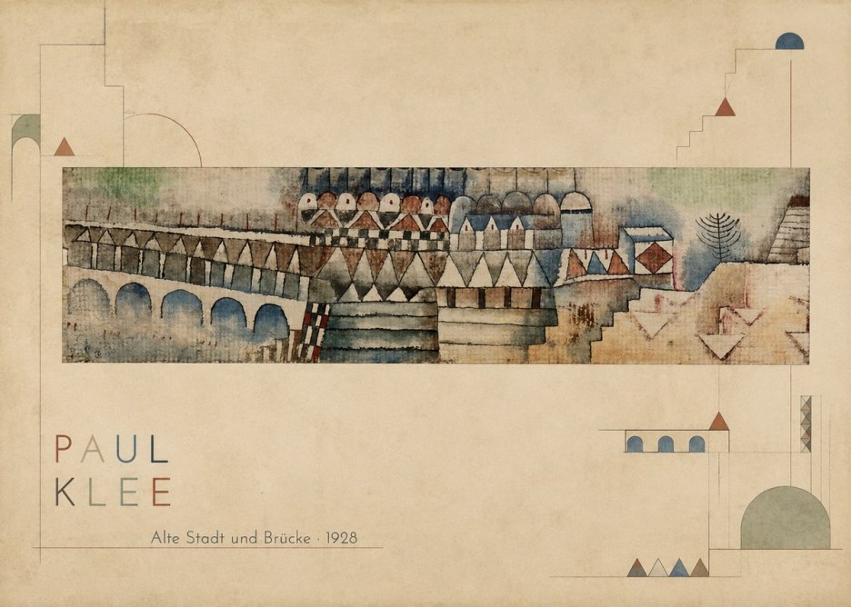 Paul Klee Alte Stadt Und Brücke No2 - Juliste