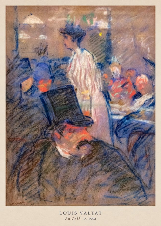 Louis Valtat Au Café No6 - Juliste