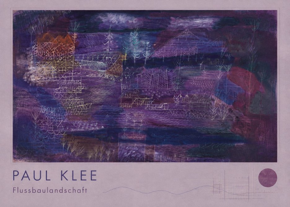 Paul Klee Flussbaulandschaft No2 - Juliste