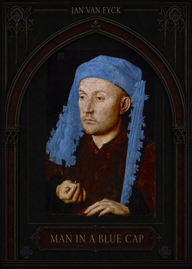 Jan van Eyck Man in a Blue Cap I No3 - Juliste