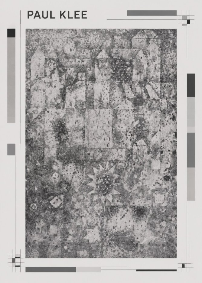 Paul Klee Town and Country No1 - Juliste