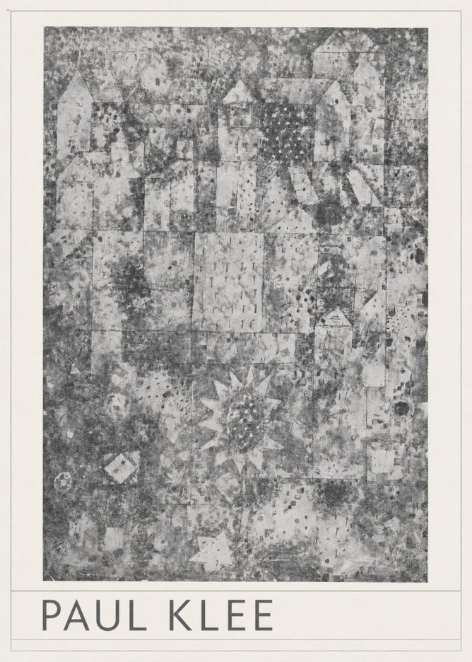 Paul Klee Town and Country No3 - Juliste