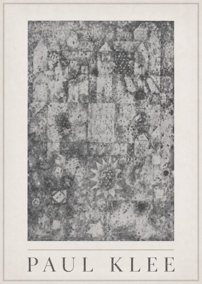 Paul Klee Town and Country No5 - Juliste