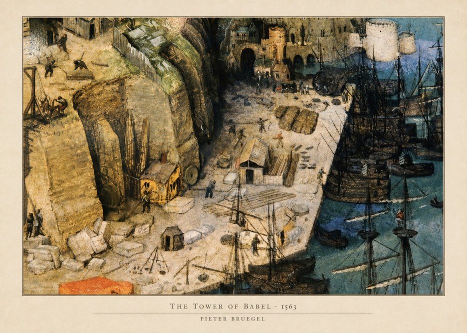 Pieter Bruegel The Tower of Babel XVIII No5 - Juliste