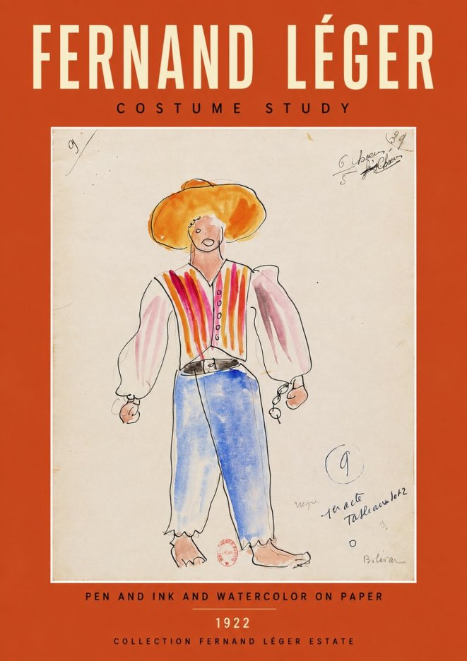 Fernand Léger Costume Study II No4 - Juliste