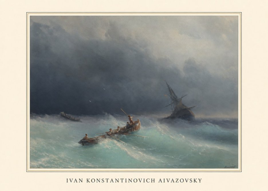 Ivan Konstantinovich Aivazovsky Shipwreck No3 - Juliste