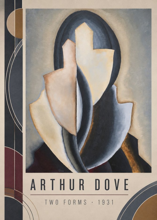 Arthur Dove Two Forms No2 - Juliste