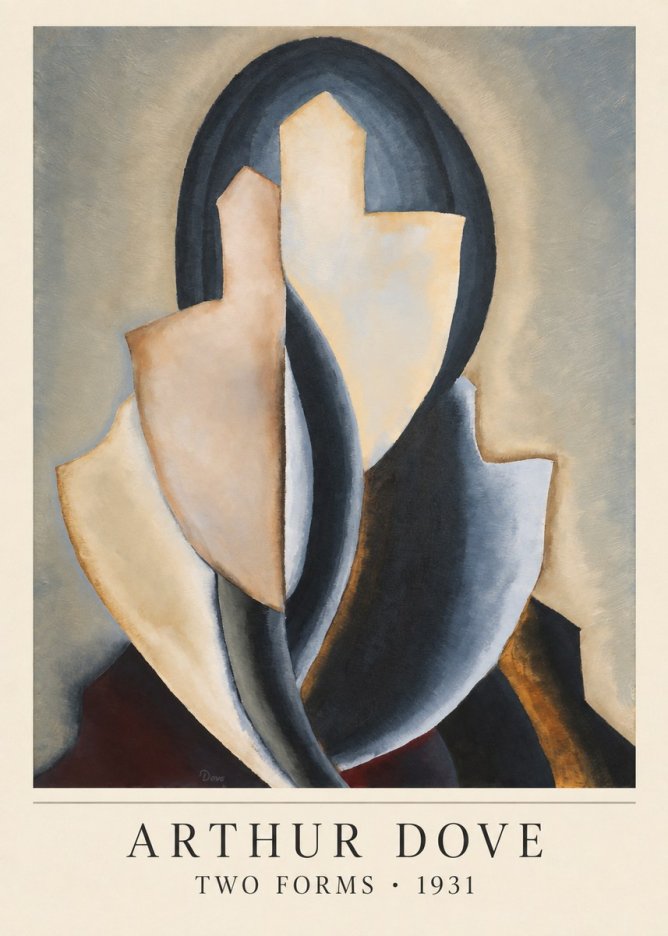 Arthur Dove Two Forms No4 - Juliste