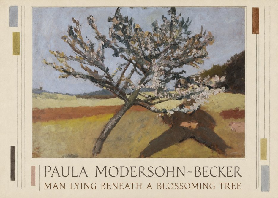 Paula Modersohn-Becker Man Lying Beneath a Blossoming Tree No3 - Juliste