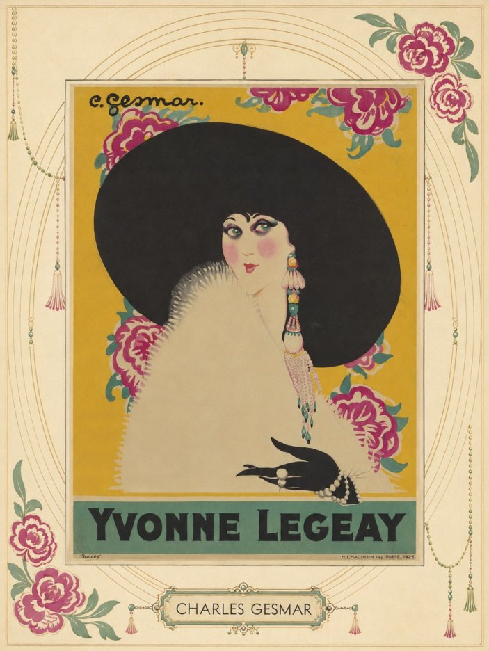 Charles Gesmar Yvonne Legeay No3 - Juliste