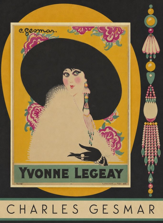 Charles Gesmar Yvonne Legeay No5 - Juliste