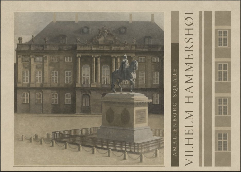 Vilhelm Hammershøi Amalienborg Square II No2 - Juliste