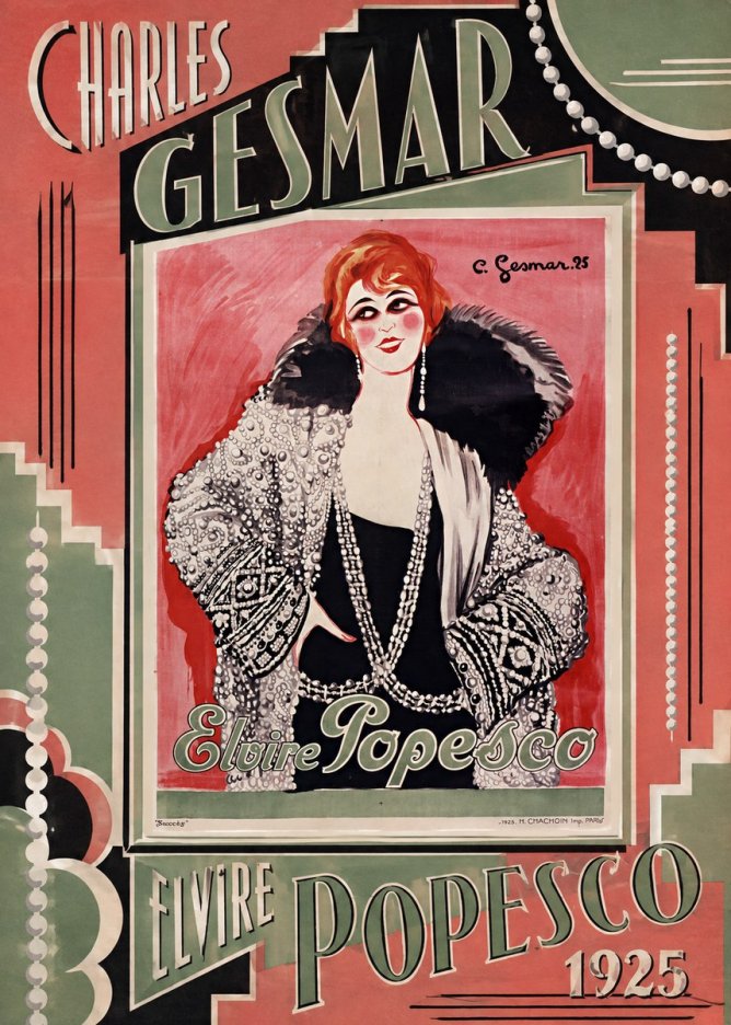 Charles Gesmar Elvire Popesco II No2 - Juliste