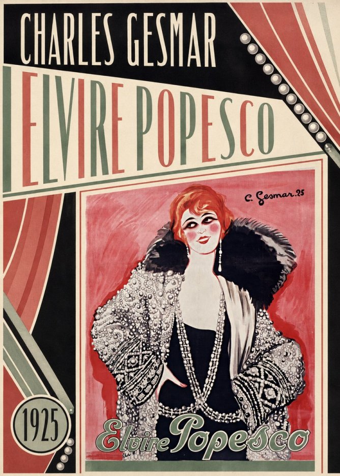 Charles Gesmar Elvire Popesco II No4 - Juliste