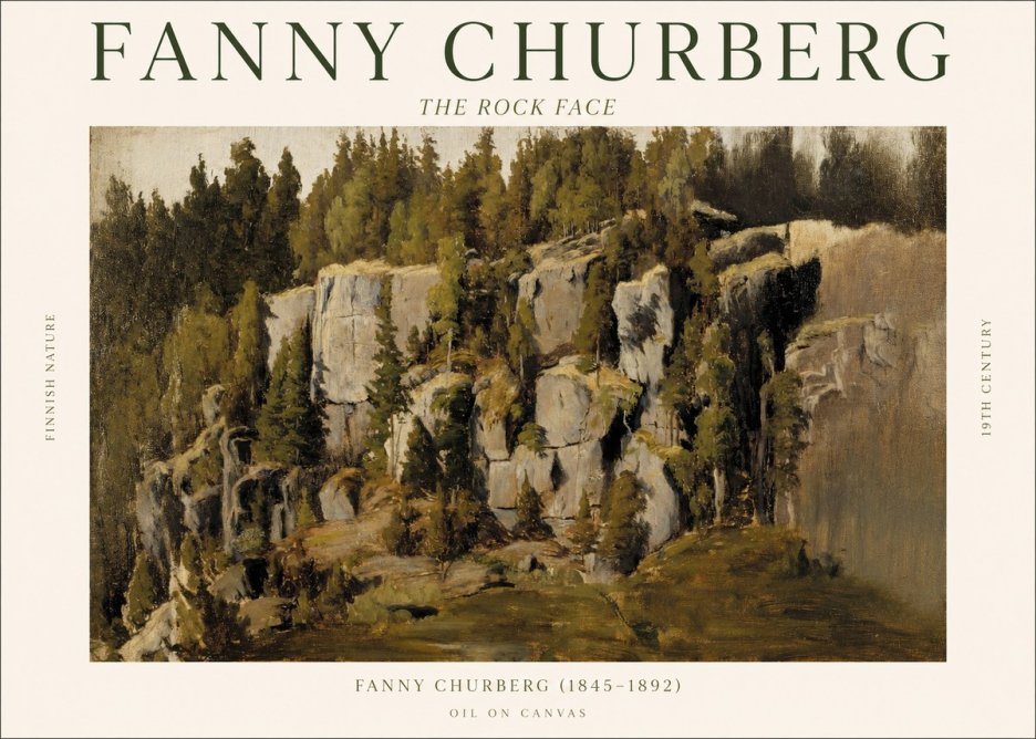 Fanny Churberg The Rock Face No1 - Juliste