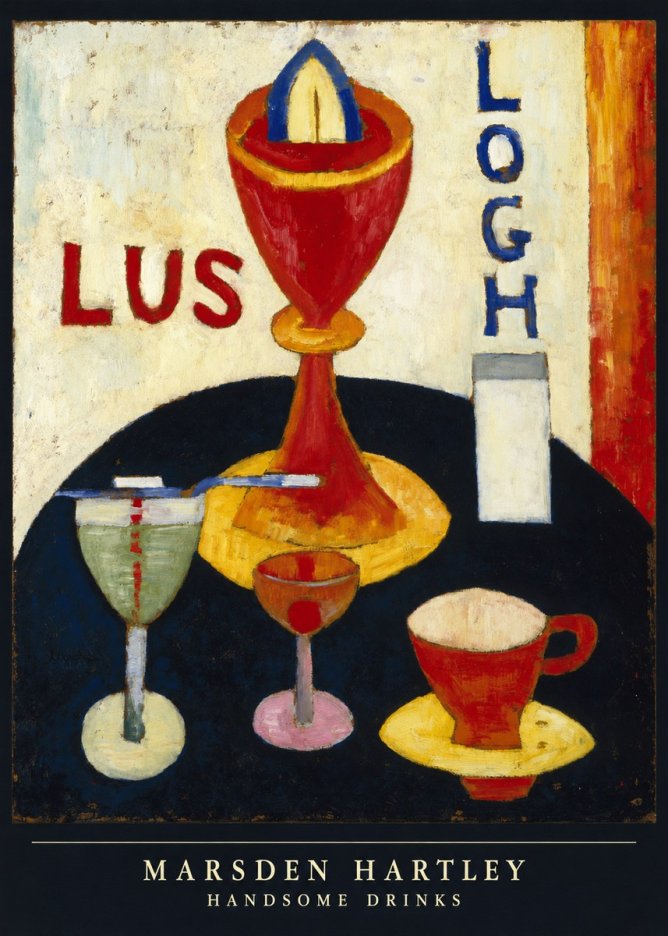 Marsden Hartley Handsome Drinks No6 - Juliste