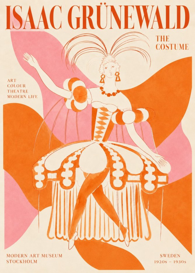 Isaac Grünewald The Costume II No2 - Juliste