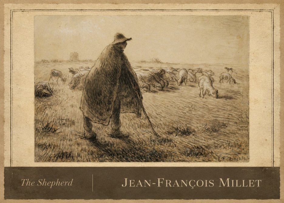 Jean-François Millet The Shepherd No3 - Juliste