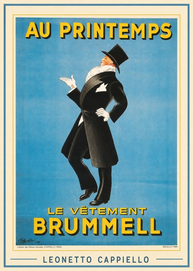 Leonetto Cappiello Au Printemps Le Vêtement Brummell No1 - Juliste