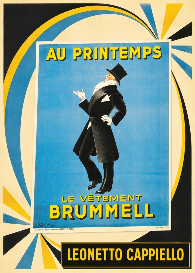 Leonetto Cappiello Au Printemps Le Vêtement Brummell No3 - Juliste