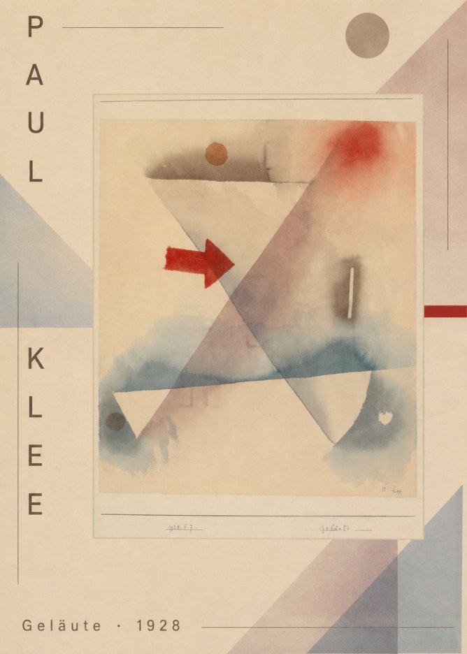Paul Klee Geläute No2 - Juliste