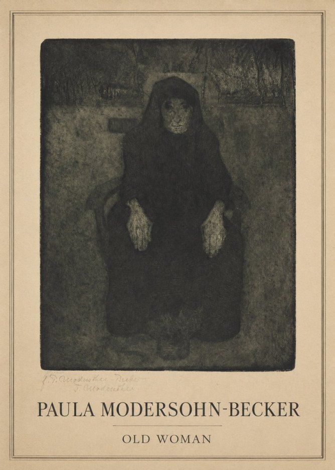 Paula Modersohn-Becker Old Woman No1 - Juliste